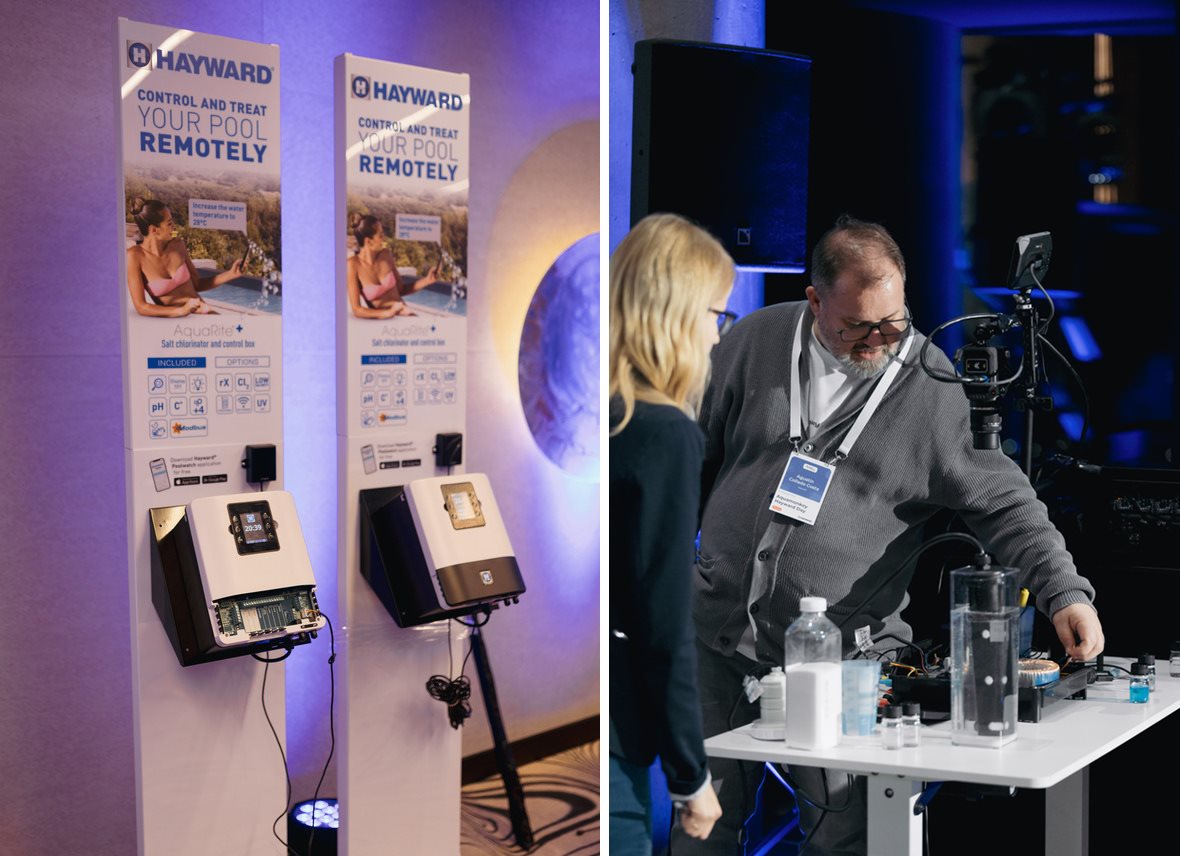 Stoisko Hayward w Aquamonkey Hayward Day – sprzęt basenowy Aquarite Hidrolife Oxilife