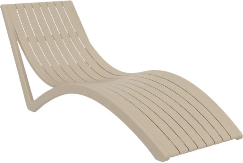 Leżak Aquaviva Slim, szaro-brązowy