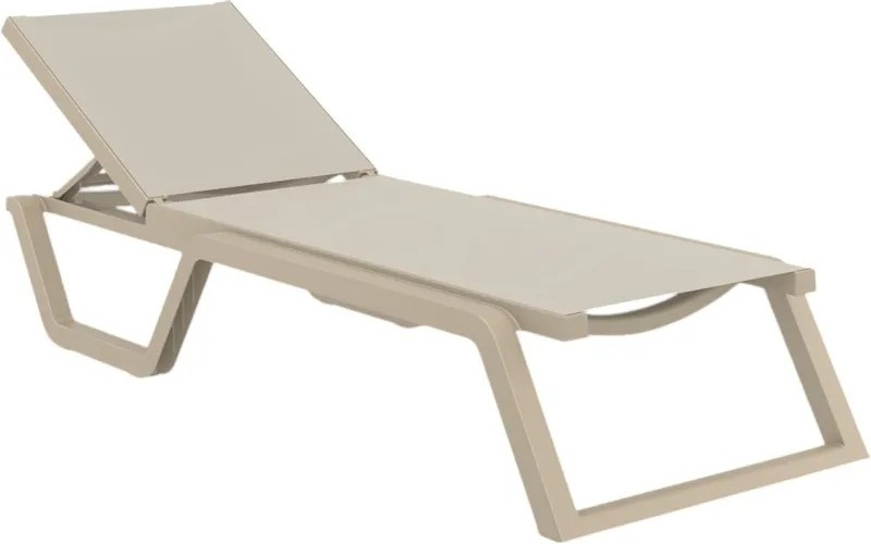 Leżak Aquaviva Rio PRO, szaro-brązowy