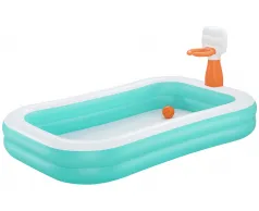 Basen dmuchany dla dzieci Bestway 54445 (251х168х102 cm) z obręczą do koszykówki