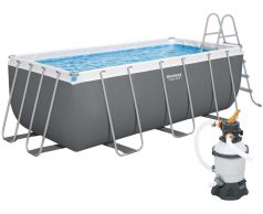 Basen stelażowy Bestway 56457 (412х201х122 cm) z filtrem piaskowym i drabinką
