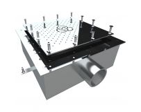 Gejzer powietrzny Aquaviva AISI 304 (300х300 mm) do basenu foliowego 2", kwadratowy