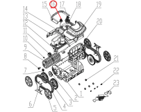 Złącze do ładowania odkurzacza Wybotics WY200, (Nr16 S.WY3312Pro.019)