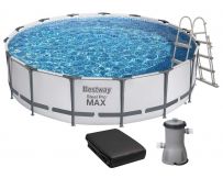 Basen stelażowy Bestway 56488 (457х107 cm) z filtrem wkładowym, drabinką i pokrywą