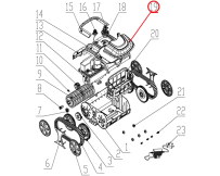 Górna pokrywa do odkurzacza Wybotics WY200, (Nr9 S.WYBOTS1.09.005)