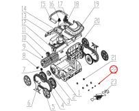 Przednie koło hamulcowe do odkurzacza Wybotics WY200