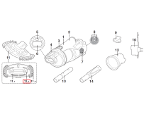 Zestaw 3 kółek Kokido do odkurzacza Telsa EV30 (EV30-ASM07/GRY)