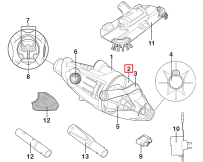 Kolba filtra przezroczysta Kokido do odkurzacza Voltera 25 EV25CBX/EU z zaworem spustowym i dźwignią (EV25ASM02)