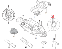 Zaślepka zaworu spustowego wody Kokido do odkurzacza Voltera 25 EV25CBX/EU (EV25ASM03)