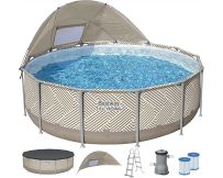 Basen stelażowy Bestway 561FY (396х107 cm) z filtrem wkładowym, drabinką, pokrywą i daszkiem