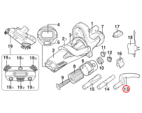 Uchwyt zakrzywiony Kokido do odkurzacza Voltera EV60