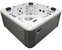 Jacuzzi z hydromasażem Aquajoy Santorini (220х220х95 cm), marmur srebrnobiały