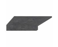 Narożny element typu L płytki basenowej brzegowej Aquaviva Dusk Antracite, 600x345x50 (20) mm (lewy/45°)