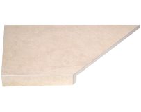 Narożny element typu L płytki basenowej brzegowej Aquaviva Dusk Cream, 600x345x50 (20) mm (lewy/45°)