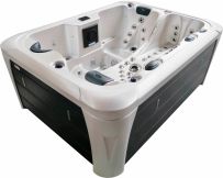 Jacuzzi z hydromasażem Aquajoy Miami (230х170х92 cm), marmur srebrnobiały