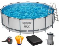 Basen stelażowy Bestway 56438 (457х122 cm) z filtrem wkładowym, drabinką, termometrem i dozownikiem w zestawie