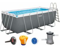 Basen stelażowy Bestway 56456 (412х201х122 cm) z filtrem wkładowym, drabinką, termometrem i dozownikiem w zestawie