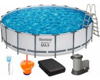 Basen stelażowy Bestway 56462 (549х122 cm) z filtrem wkładowym, drabinką, pokrywą, termometrem i dozownikiem w zestawie