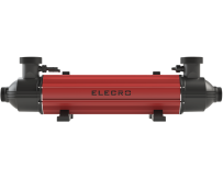 Wymiennik ciepła rurowy do basenu Electro G2C 320 kW, tytan i stal AISI-316L