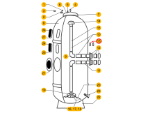 Pierścień uszczelniający mufy obudowy filtra Aquaviva AP 65 mm