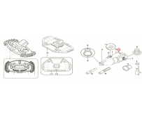 Pierścień zabezpieczający i zatrzask Kokido do odkurzacza Telsa EV33