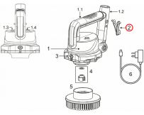 Zapięcie w kształcie litery V (klips) Kokido SCRUBBY