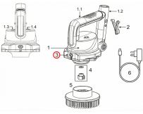 Pokrywa ochronna portu ładowania do szczotki elektrycznej Kokido SCRUBBY