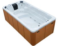 Jacuzzi pływackie Aquajoy Wave  (430х225х150 cm), srebrno-biały marmur