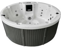 Jacuzzi z hydromasażem Aquajoy Lagoon (195х82 cm), marmur srebrnobiały