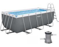 Basen stelażowy Bestway 56456 (412х201х122 cm) z filtrem wkładowym i drabinką