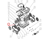 Koło zębate cylindryczne do odkurzacza Wybotics WY200, (№7 S.WY3312Pro.003)