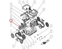 Zestaw rolek do odkurzacza Wybotics WY200, (Nr9 B.WYBOT S1.06.001)