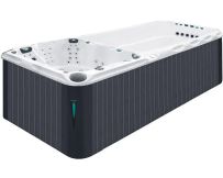 Jacuzzi z hydromasażem Passion Spas Dynamic Deep (590x227x155 cm), srebrno-biały