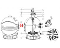 Kolektor z rurą do filtrów Emaux MFS31A 89012605