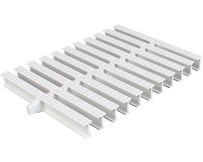 Kratka przelewowa do basenu Aquaviva KP HKE03 Classik z połączeniem centralnym 245x22 mm (biała)
