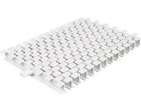 Kratka przelewowa do basenu Aquaviva KP HKE11 Square z połączeniem centralnym 195x22 mm (biała)