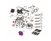 Zmontowana przednia rurka cylindryczna do odkurzacza Aquaviva 7310 Black Pearl (71150)