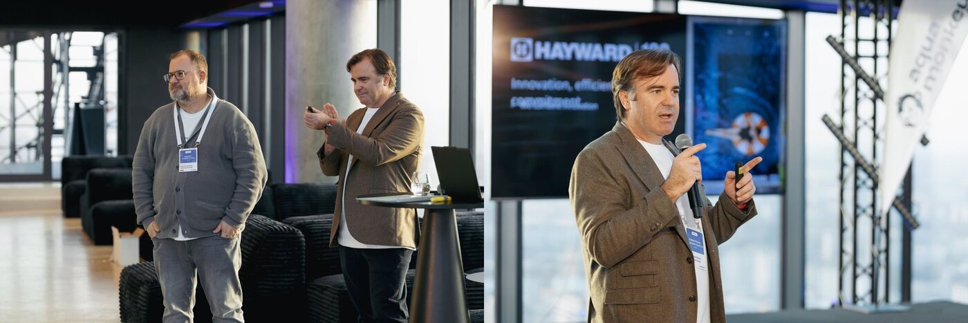 Prezentacja Hayward Europe – Laszlo Gajo i Rafael Perez-Quevedo na scenie