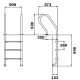 Drabinka do basenu Flexinox Mixta Electropolished (3 stopnie), AISI-316L
