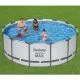 Basen stelażowy Bestway 5618W (396х122 cm) z filtrem wkładowym, drabinką i pokrywą