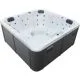 Jacuzzi z hydromasażem Aquajoy Riviera (200х200х90 cm), srebrnobiały marmur, z głośnikami i podświetleniem LED