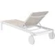 Leżak Aquajoy Casablanca, biały z szaro-brązowym