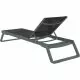 Leżak Aquajoy Tropic, ciemnoszary z czarnym