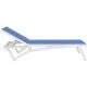 Leżak Aquajoy Pacific, biały z niebieskim