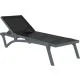 Leżak Aquajoy Pacific, ciemnoszary z czarnym