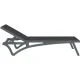 Leżak Aquajoy Pacific, ciemnoszary z czarnym