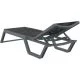 Leżak Aquajoy Rio PRO, ciemnoszary z czarnym