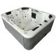 Jacuzzi z hydromasażem Aquajoy Como (190х160х82 cm), srebrzysto-biały marmur