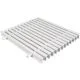 Kratka przelewowa do basenu Aquaviva KP HKE08 Classik z połączeniem podwójnym 295x22 mm (biała)