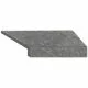 Narożny element typu L płytki basenowej brzegowej Aquaviva Stellar Grey, 600x345x50 (20) mm (prawy/45°)